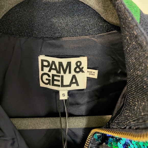 New Year’s sequin bomber jacket mermaid Mardi Gras party holiday fun coat gift - Picture 4 of 8